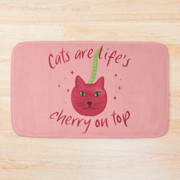 Item preview, Cats are Life’s Cherry on Top – Cute Cherry Cat Cartoon designed and sold by Crystal Raymond.