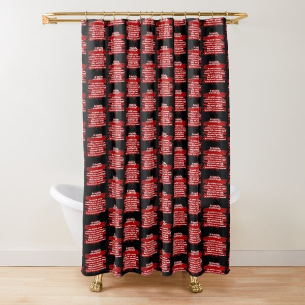 Crumbling Society Shower Curtain