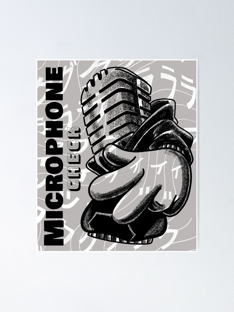 Microphone Check Vintage Mic - RAP & Hip Hop - # Freestyle | Poster