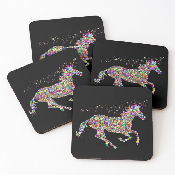 Item preview, Prancing Multi Rainbow Colored Magical Unicorn Design designed and sold by EarthArtDesigns.