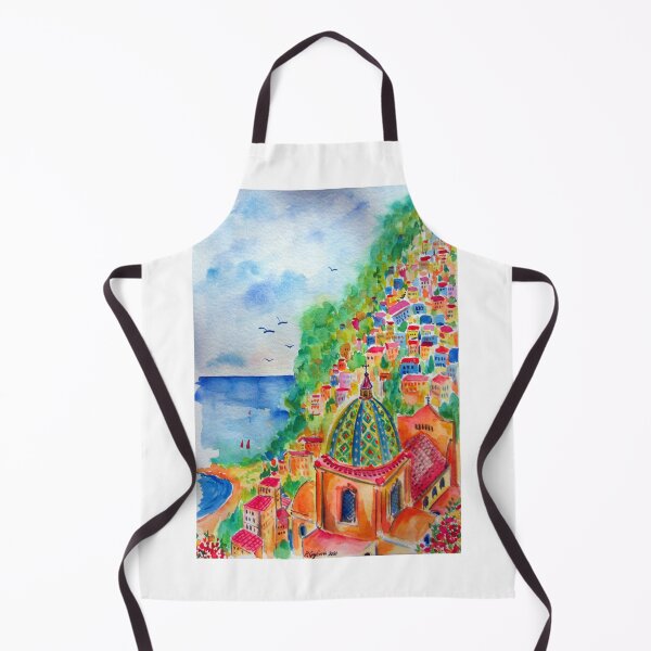 Artikelvorschau, Positano Aquarell entworfen und verkauft von Roberto Gagliardi.