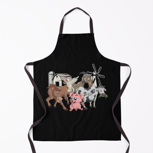 Item preview, Pig Cow Donkey Rooster Farm Animal Farmer  designed and sold by Kaceton.