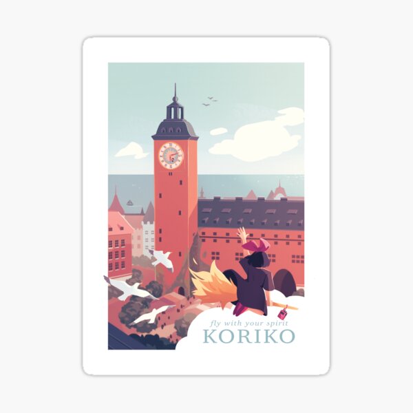 fly to koriko! Sticker