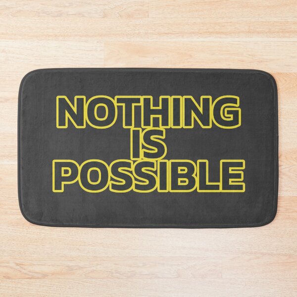 Item preview, Nothing Is Possible - Yellow, Black designed and sold by Chubuter.