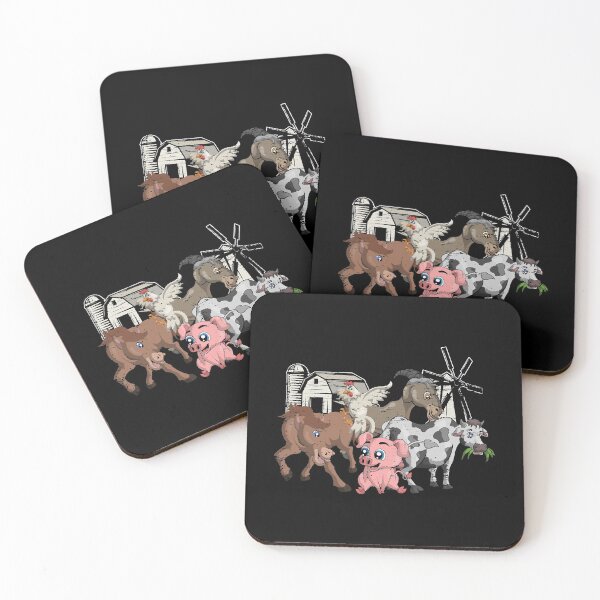 Item preview, Farm Animal Pig Cow Donkey Rooster  designed and sold by Kaceton.