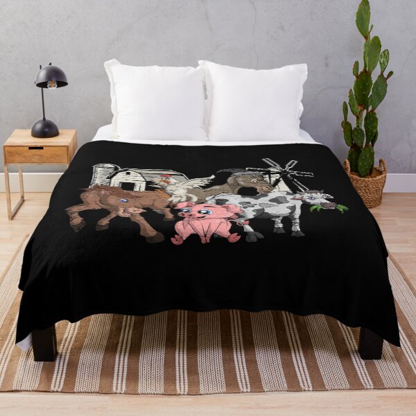 Item preview, Farm Animal Pig Cow Donkey Rooster designed and sold by Kaceton.