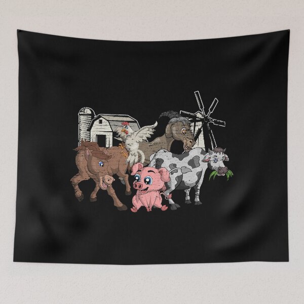 Item preview, Farm Animal Pig Cow Donkey Rooster  designed and sold by Kaceton.
