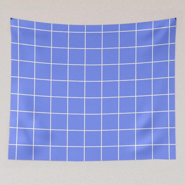 Item preview, Blue and White Grid designed and sold by Kiwis-Colors.