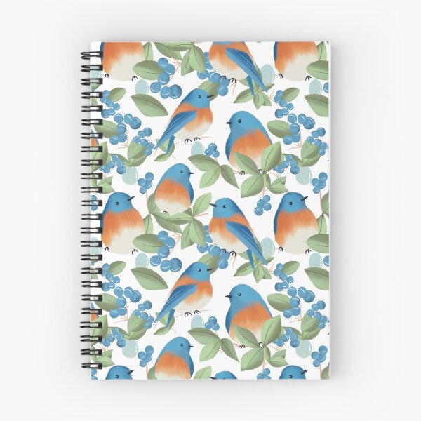 Item preview, Bluebirds Berries and Eggs designed and sold by zyrapaint.