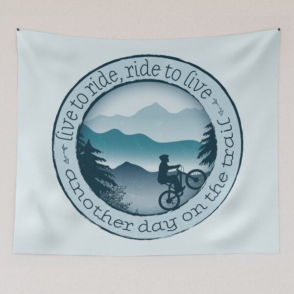 Item preview, Mountain Biking - Blue 05 designed and sold by serenaking.