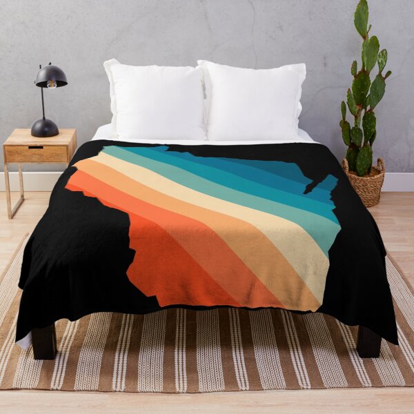 Item preview, Wisconsin State Retro Map designed and sold by Texterns.
