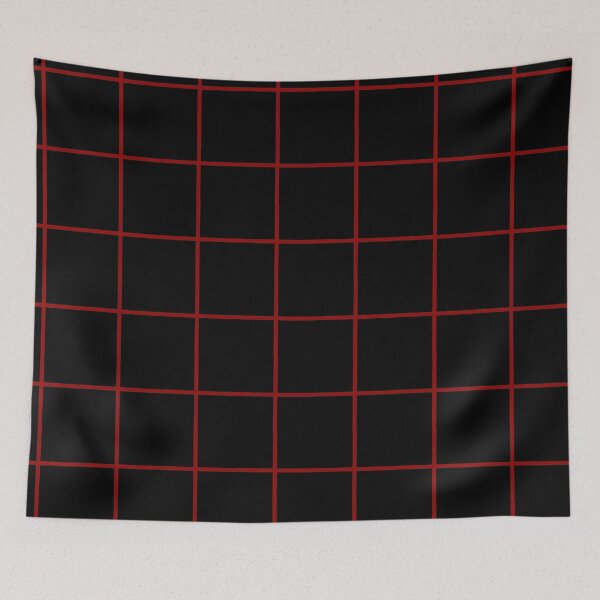 Item preview, Red and Black Grid designed and sold by Kiwis-Colors.