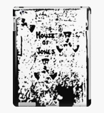 The House of Jones - white on black iPad Case/Skin