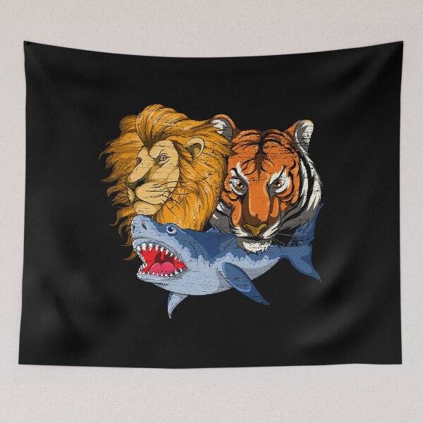 Item preview, Lion Shark Tiger Predator Animal  designed and sold by Kaceton.