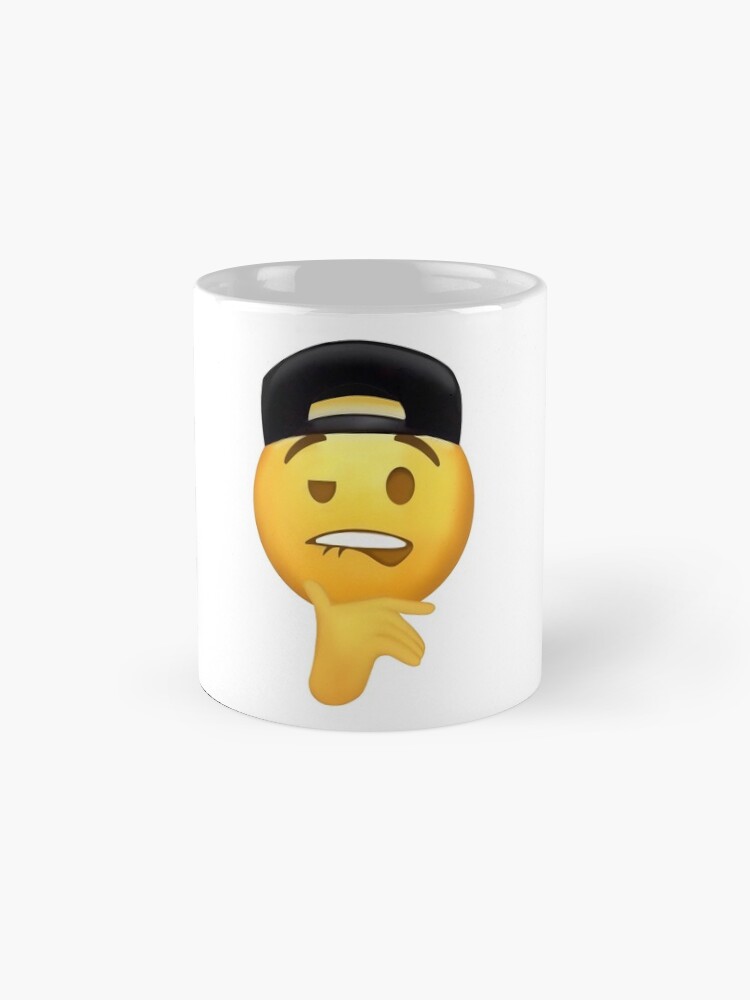 Fuckboy face Meme Emoji With Hat Biting Lip | Canvas Print