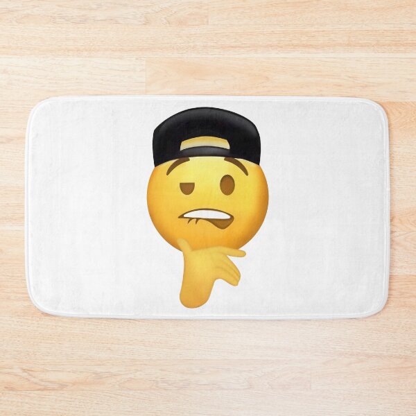 Item preview, Fuckboy face Meme Emoji With Hat Biting Lip designed and sold by fomodesigns.