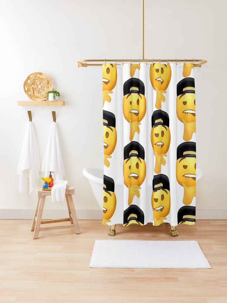 Fuckboy face Meme Emoji With Hat Biting Lip | Canvas Print