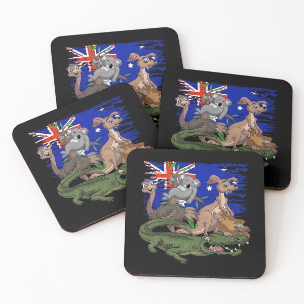 Item preview, Australia Aussie Kangaroo Koala Bear Ostrich Crocodile  designed and sold by Kaceton.