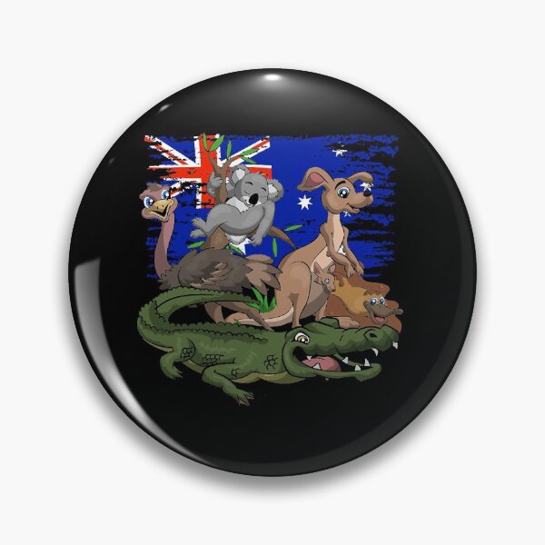 Item preview, Australia Aussie Kangaroo Koala Bear Ostrich Crocodile  designed and sold by Kaceton.