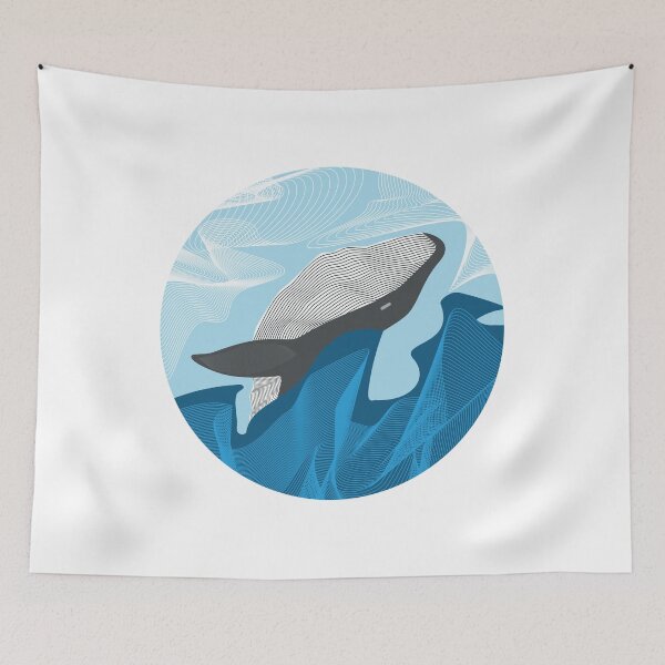 Item preview, Line Art Whale Movement designed and sold by AmberrLulu.