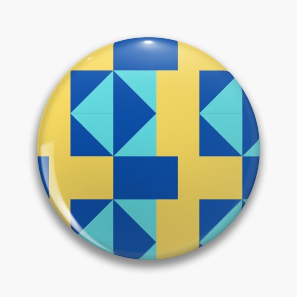Item preview, Blue Yellow Geometric Design designed and sold by OrangePyramid.