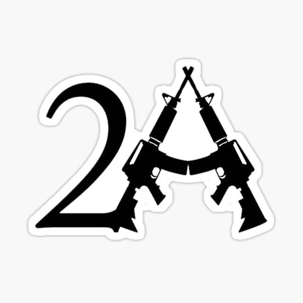 2A 2nd Amendment - AR15 Sticker