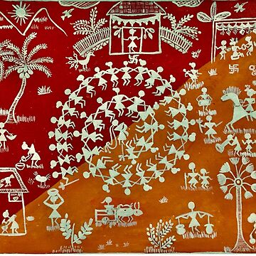 Einfache Warli Malerei