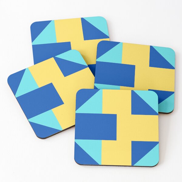 Item preview, Blue Yellow Geometric Design designed and sold by OrangePyramid.