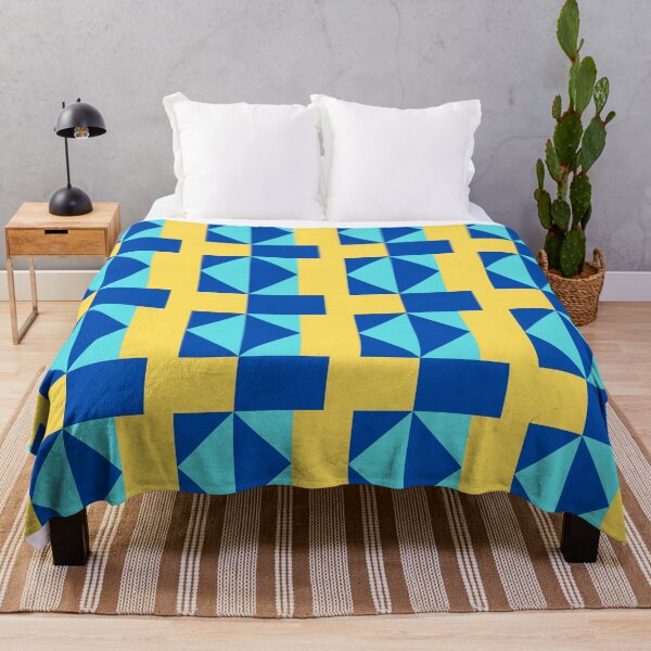 Item preview, Blue Yellow Geometric Design designed and sold by OrangePyramid.