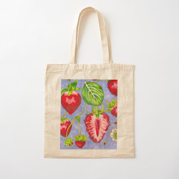 strawberry marker study Cotton Tote Bag