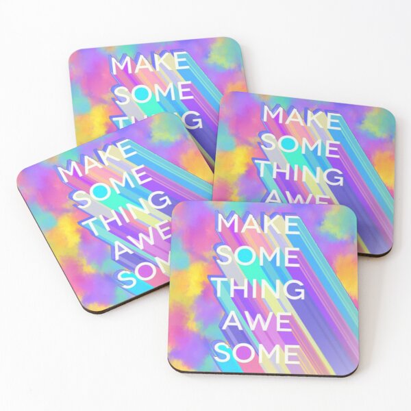 Item preview, Make Something Awesome - colorful title designed and sold by simplysofie.