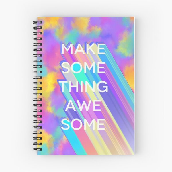 Item preview, Make Something Awesome - colorful title designed and sold by simplysofie.