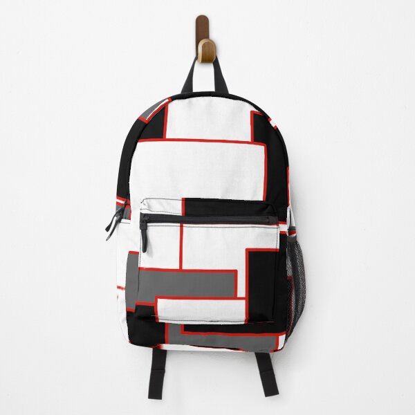 Item preview, Red, Black, and White Rectangles designed and sold by Bestagon.