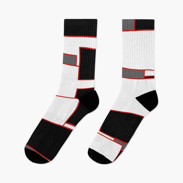 Item preview, Red, Black, and White Rectangles designed and sold by Bestagon.