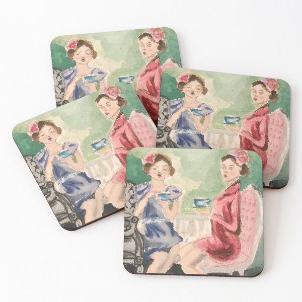 Item preview, Girlfriends having tea time designed and sold by RosaLL.