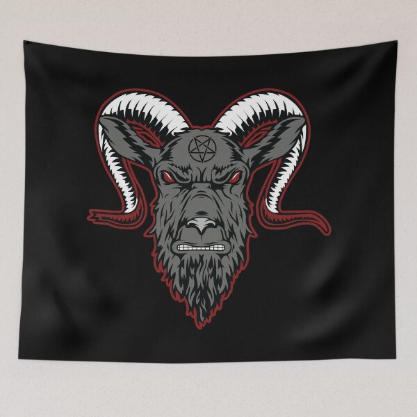 Item preview, Baphomet Pentagram Black designed and sold by Ayosaba.