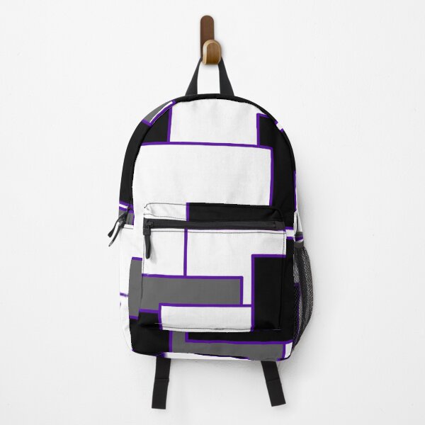 Item preview, Purple, Black, and White Rectangles designed and sold by Bestagon.