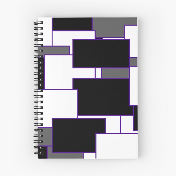 Item preview, Purple, Black, and White Rectangles designed and sold by Bestagon.