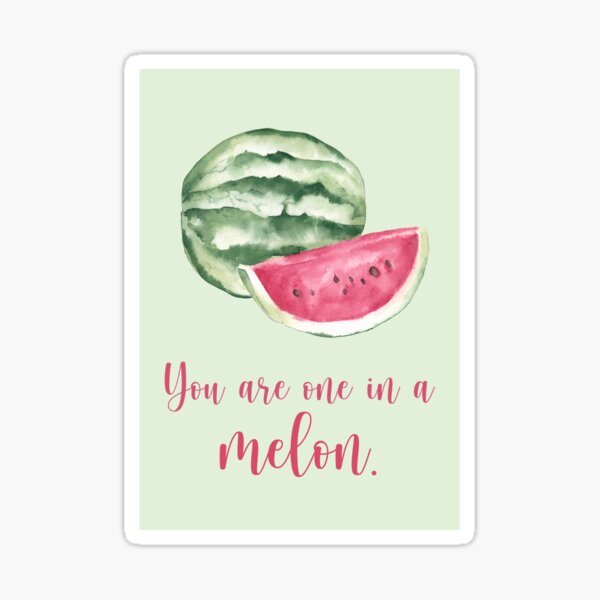 You're One in a Melon Sticker
