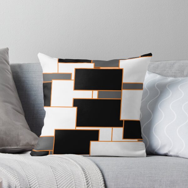 Item preview, Orange, Black, and White Rectangles designed and sold by Bestagon.