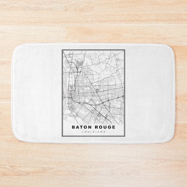 Item preview, Baton Rouge Map designed and sold by Tamas Das.