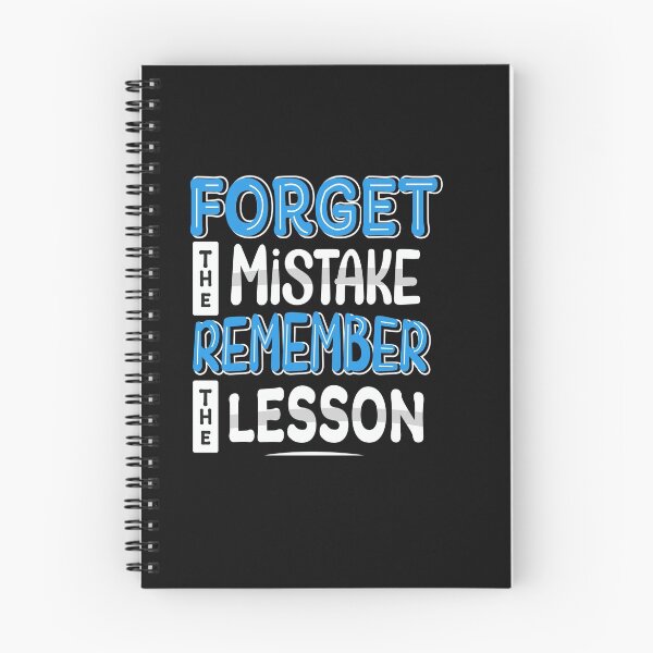 Item preview, Forget the mistake, remember the lesson designed and sold by SasKloset.