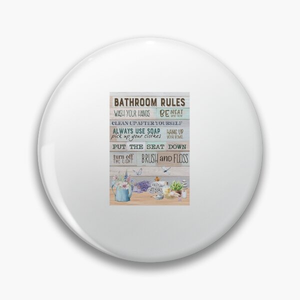 Item preview, Bathroom Rules Brush And Floss Poster designed and sold by CtiradRybar-01.