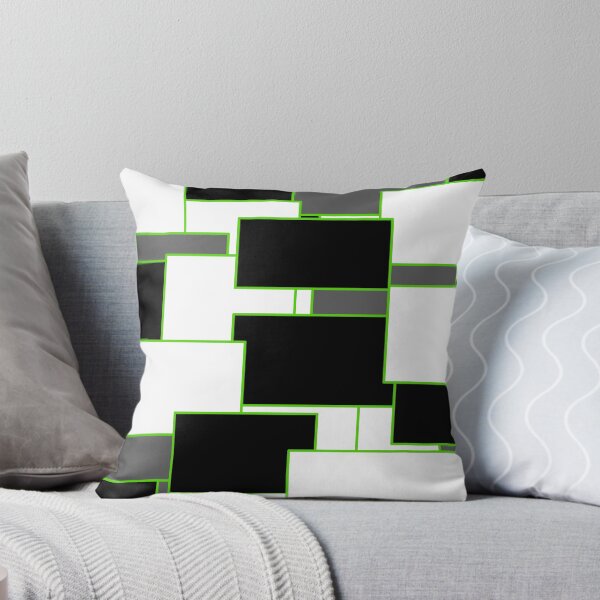 Item preview, Green, Black, and White Rectangles designed and sold by Bestagon.