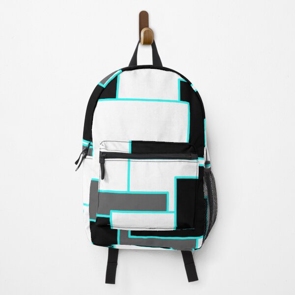 Item preview, Blue, Black, and White Rectangles designed and sold by Bestagon.