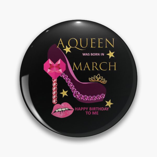 Item preview, Queen Was Born In March Happy Birthday To Me High Heel Party Gift designed and sold by Easyas.
