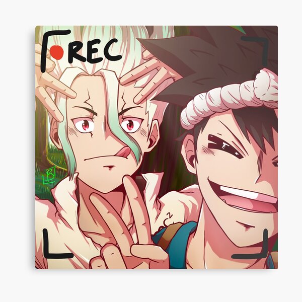 Dr Stone Fanart Metal Prints Redbubble