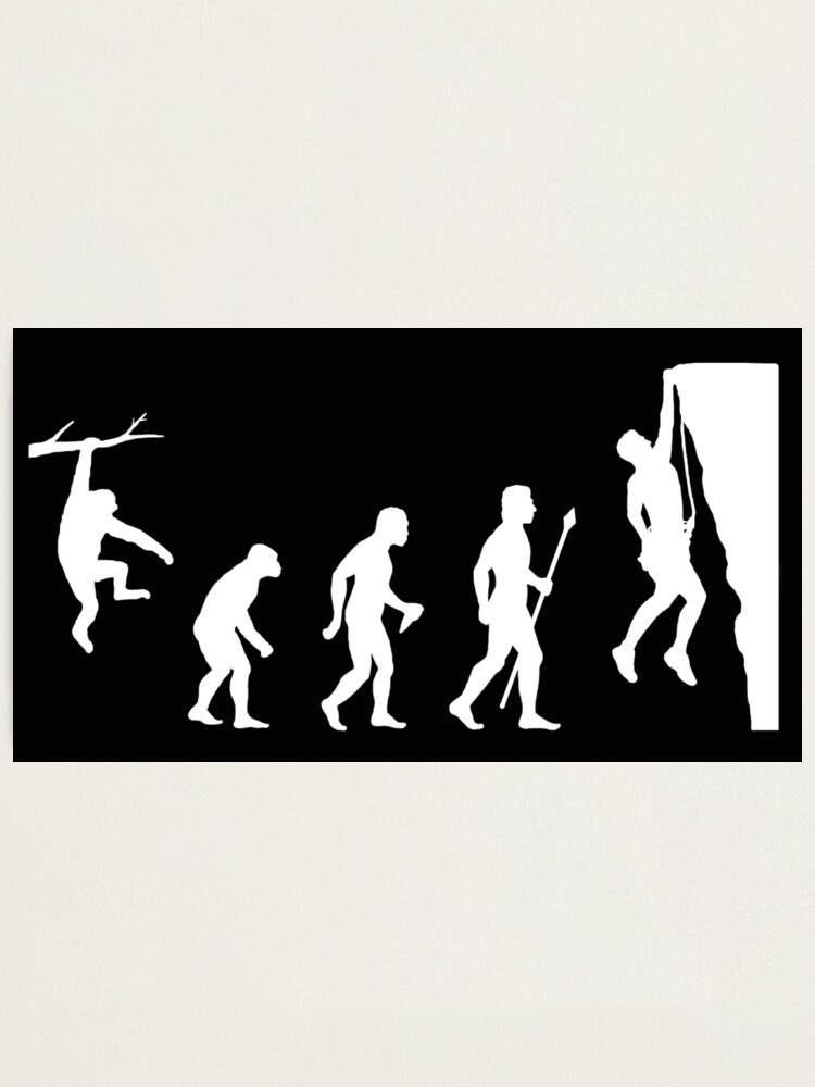 Impression Photo T Shirt Drole D Evolution D Escalade Par Beyondevolved Redbubble