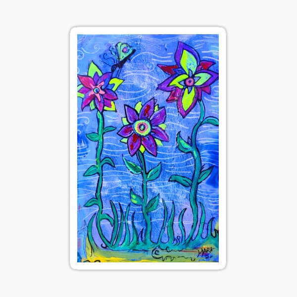 dragonfly garden Sticker