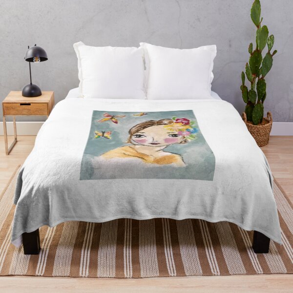 Item preview, Fashion art Butterflies and girl designed and sold by RosaLL.